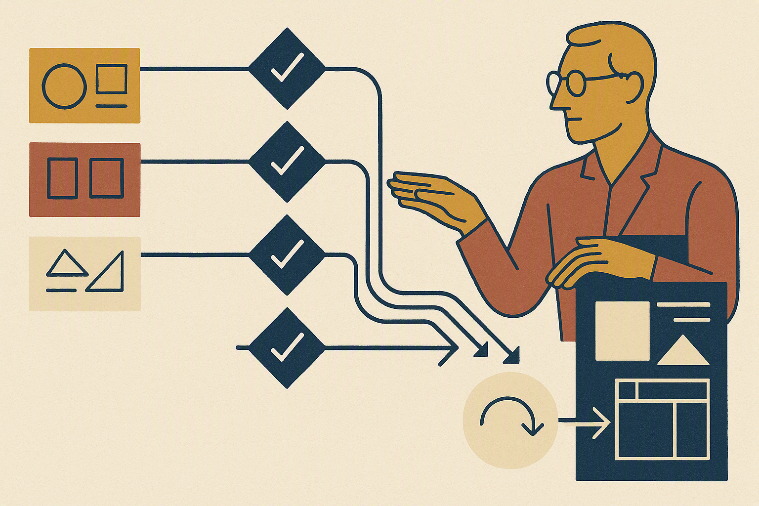 Cover illustration for "AI Dev Workflow: What 86% Agent-Labeled PRs Actually Tell You".