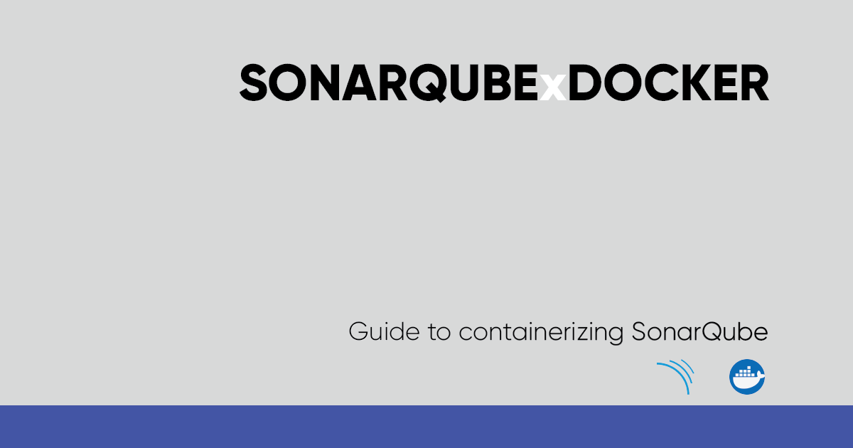 Launching a SonarQube Docker Container banner